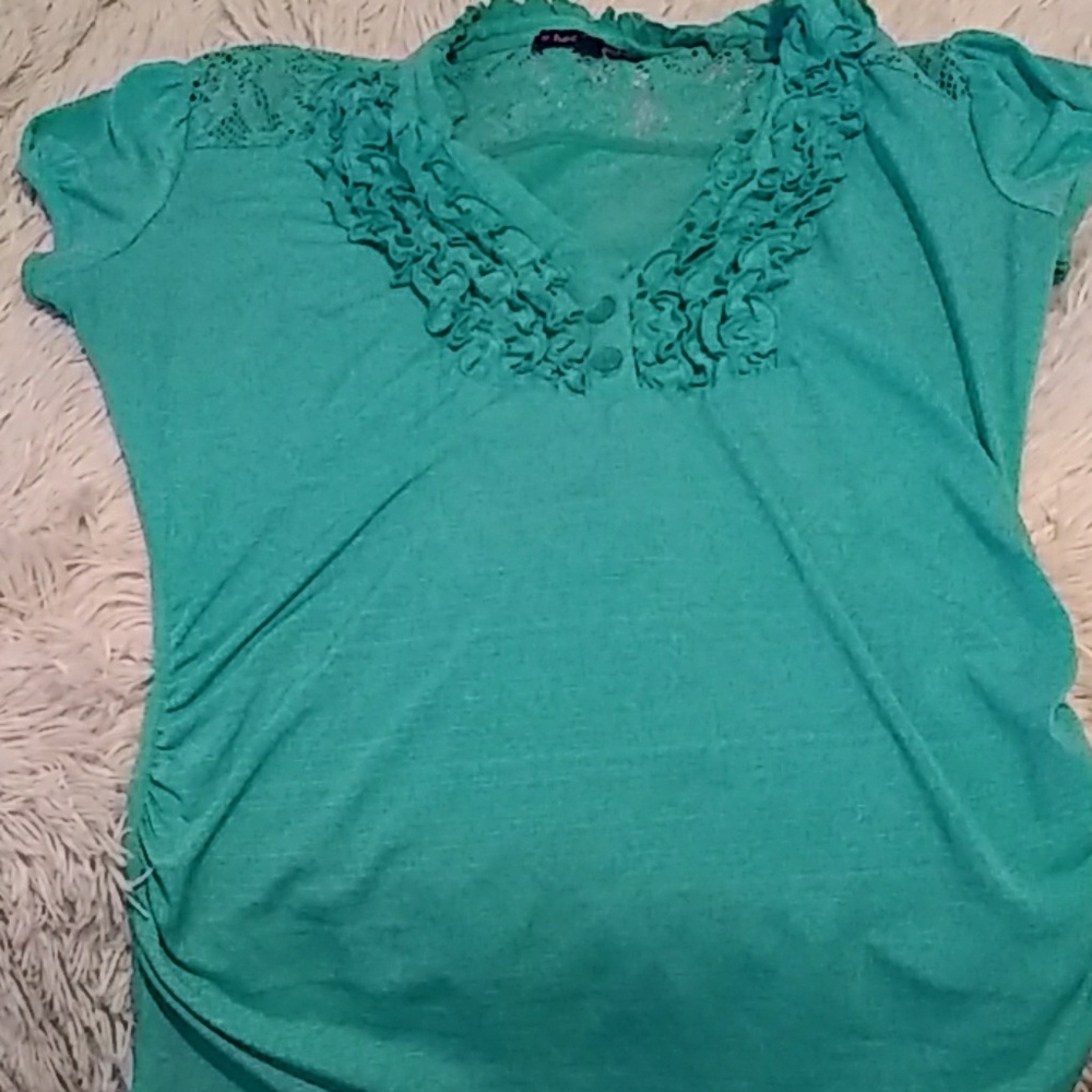 Turquoise blouse